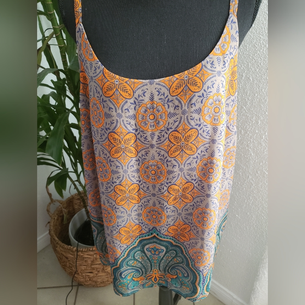 Bohemian Floral Print Top - Picture 5 of 7
